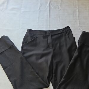 Giorgio Armani Elegant Black Women's Pants Woth Rolled Cuff